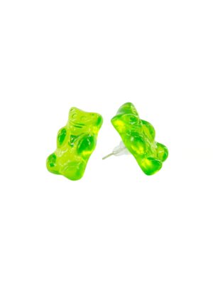 Kostümzubehör Ohrstecker HARIBO Goldbären grün