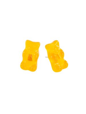Kostümzubehör Ohrstecker HARIBO Goldbären orange