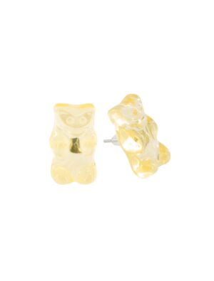 Kostümzubehör Ohrstecker HARIBO Goldbären weiß
