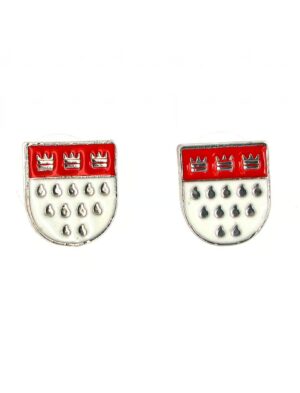 Kostümzubehör Ohrstecker Köln Wappen silber