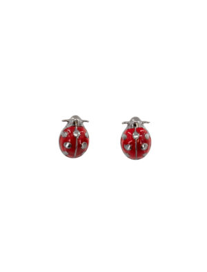 Kostümzubehör Ohrstecker Marienkäfer Farbe: schwarz/rot