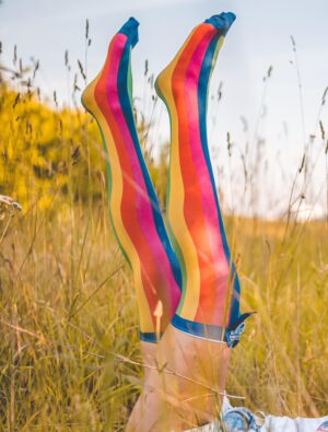 Kostümzubehör Overknees Ahoj-Brause Farbe: mehrfarbig