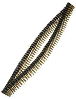 Kostümzubehör Patronengurt 160cm Farbe: gold