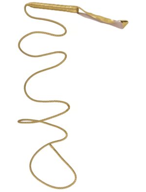 Kostümzubehör Peitsche 180cm gold