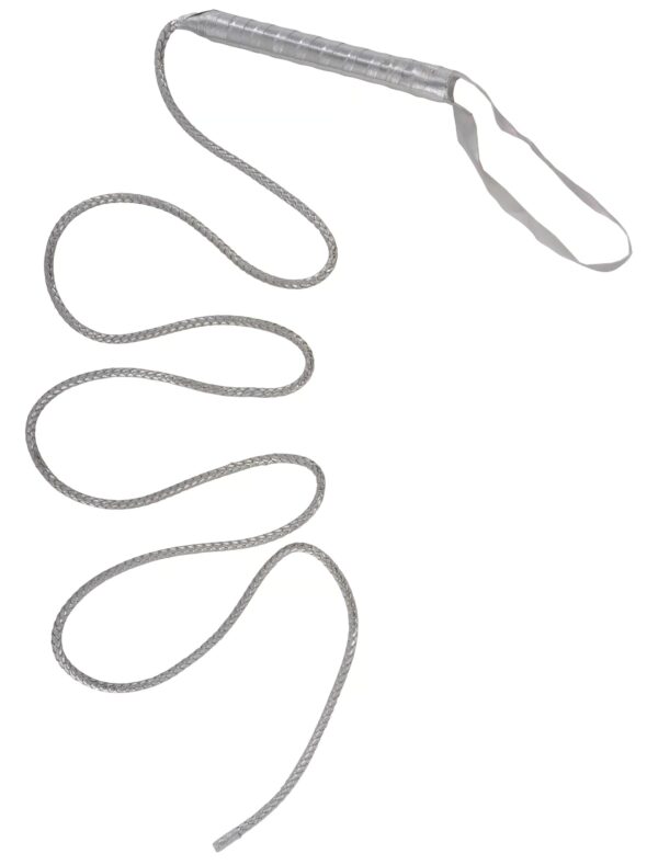 Kostümzubehör Peitsche 180cm silber