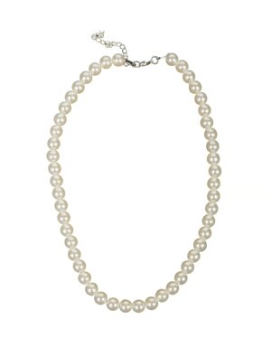 Kostümzubehör Perlenkette creme Farbe: beige