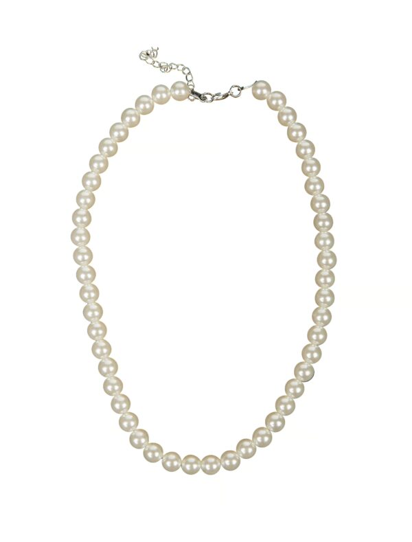 Kostümzubehör Perlenkette creme Farbe: beige