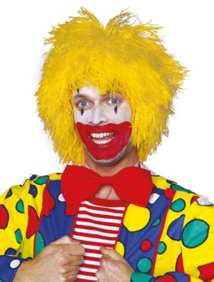 Kostümzubehör Perücke Clown Wolle gelb