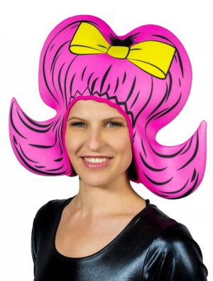 Kostümzubehör Perücke Comic Girl Schaumstoff rosa