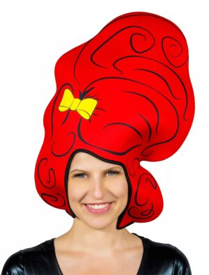 Kostümzubehör Perücke Comic Girl Schaumstoff rot