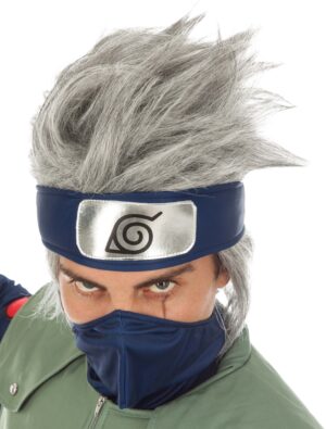 Kostümzubehör Perücke Kakashi Herren grau