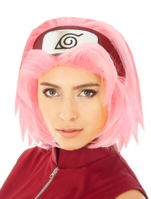 Kostümzubehör Perücke Sakura Damen rosa