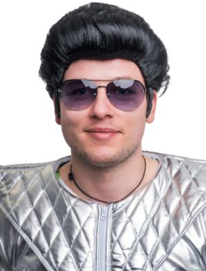 Kostümzubehör Perücke Tolle kurz glatt schwarz