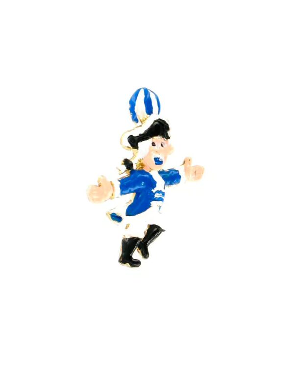Kostümzubehör Pin Funkenmajor blau/weiß