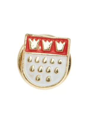 Kostümzubehör Pin Köln Wappen klein Farbe: gold