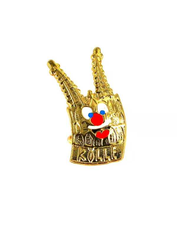 Kostümzubehör Pin Lustiger Dom Farbe: gold