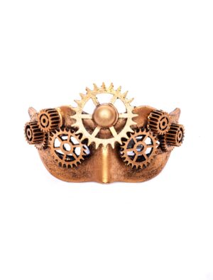Kostümzubehör Pin Minihalbmaske gold