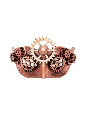 Kostümzubehör Pin Minihalbmaske kupfer