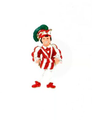 Kostümzubehör Pin Prinz Farbe: rot/weiß