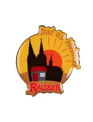 Kostümzubehör Pin Räuber Dat es Heimat gelb