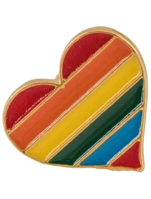 Kostümzubehör Pin Regenbogenherz rainbow
