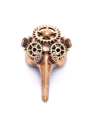 Kostümzubehör Pin Schnabelmaske gold