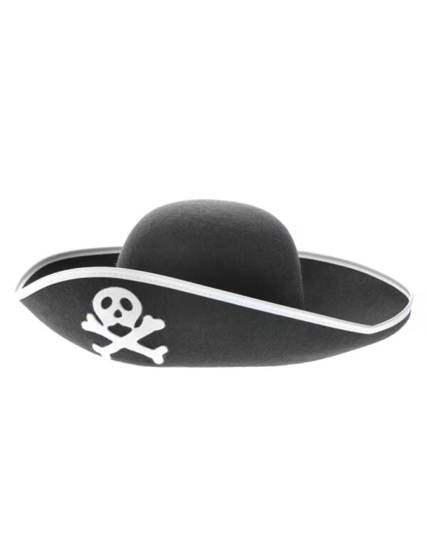 Kostümzubehör Piratenhut Erwachsene schwarz