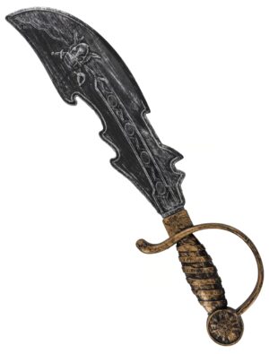 Kostümzubehör Piratensäbel 46cm Kinder silber/gold