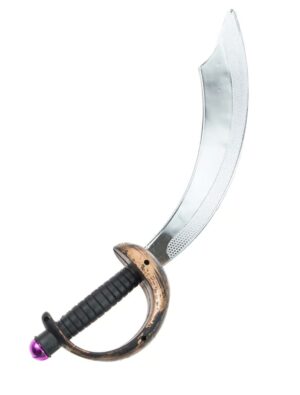Kostümzubehör Piratensäbel Farbe: schwarz/silber