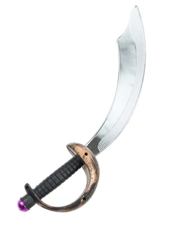 Kostümzubehör Piratensäbel Farbe: schwarz/silber