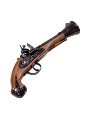 Kostümzubehör Pistole Blunderbuss 100er Farbe: braun