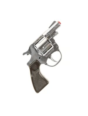 Kostümzubehör Pistole GS-8 Antik 8-Schuss Farbe: silber