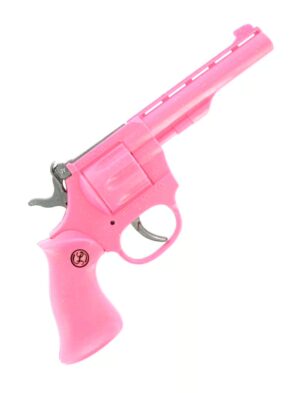 Kostümzubehör Pistole Kadett pink 100-Schuss