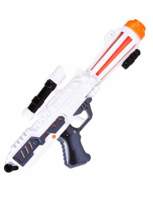 Kostümzubehör Pistole lang Space Gun Farbe: weiß