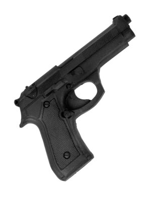 Kostümzubehör Pistole schwarz 20cm