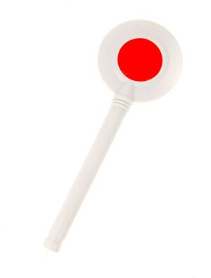Kostümzubehör Polizeikelle 28cm Farbe: weiß