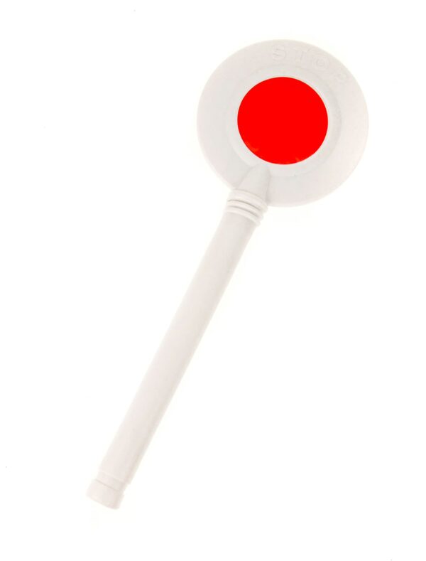 Kostümzubehör Polizeikelle 28cm Farbe: weiß