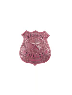 Kostümzubehör Polizeimarke pink