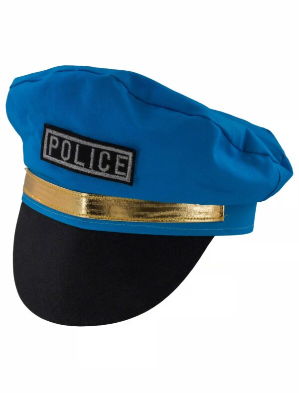 Kostümzubehör Polizeimütze Kinder hellblau 55