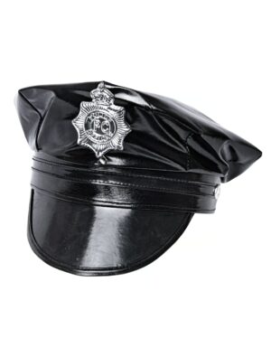 Kostümzubehör Polizeimütze schwarz