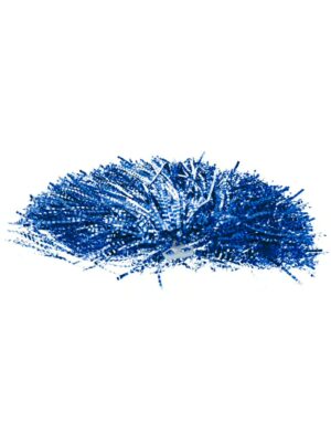 Kostümzubehör Pom Pom metallic blau