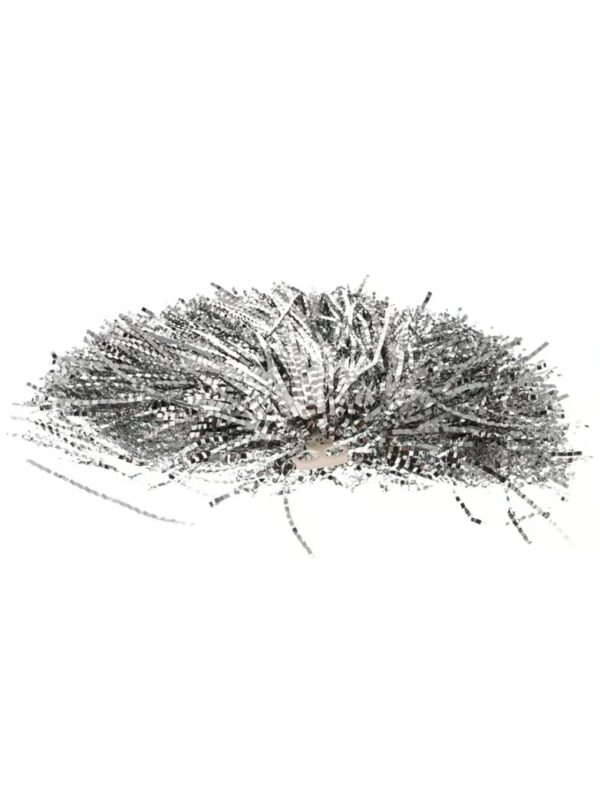 Kostümzubehör Pom Pom metallic silber