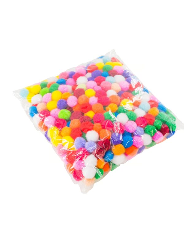 Kostümzubehör Pompoms 500 Stück bunt Farbe: bunt