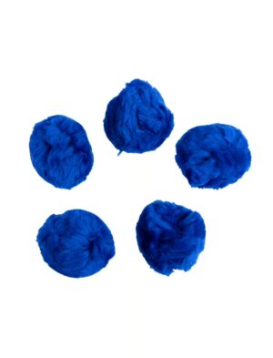 Kostümzubehör Pompons 5 Stk. Damen blau