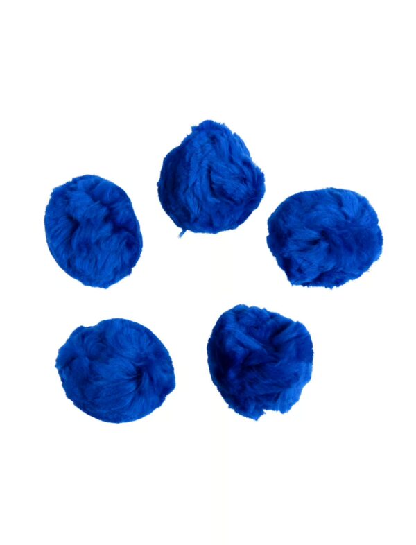 Kostümzubehör Pompons 5 Stk. Damen blau