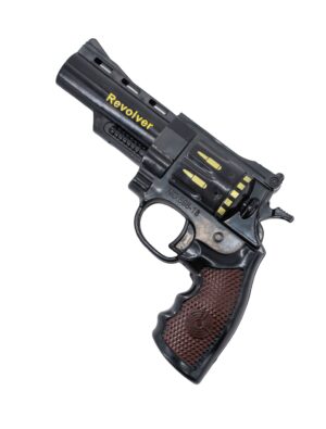Kostümzubehör Revolver schwarz 11cm