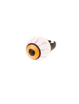 Kostümzubehör Ring Augapfel Farbe: weiß