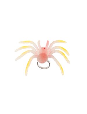 Kostümzubehör Ring Leuchtspinne rot/gelb