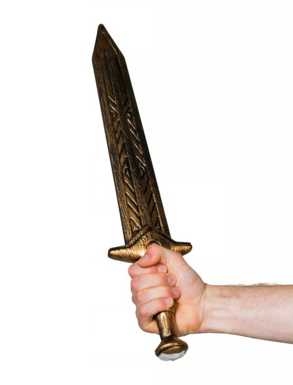 Kostümzubehör Ritterschwert 53cm gold