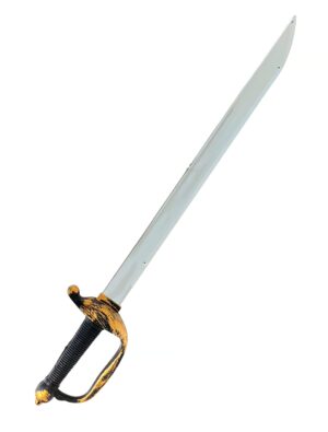 Kostümzubehör Ritterschwert Plastik 67cm Farbe: silber/gold